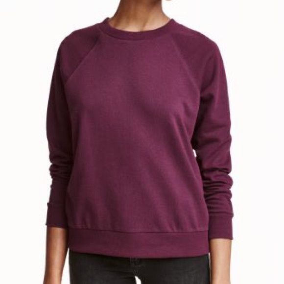 H&M Tops - 3 FOR $40 ‼️ H&M Burgundy Crewneck